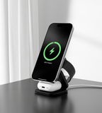 KUXIU X40 Turbo Qi2.2 Certified 25W 3-in-1 MagSafe Foldable Wireless Charging Stand  - Black