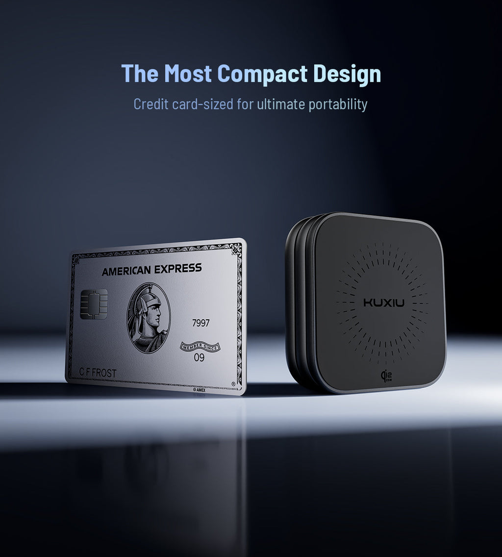 KUXIU X40 Turbo Qi2.2 Certified 25W 3-in-1 MagSafe Foldable Wireless Charging Stand  - Black