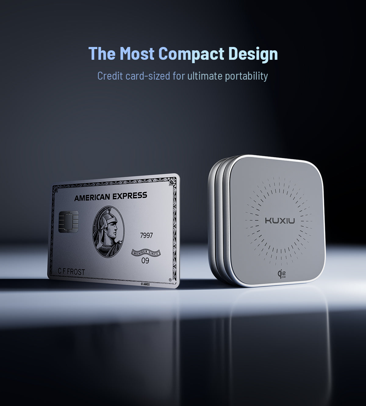 KUXIU X40 Turbo Qi2.2 Certified 25W 3-in-1 MagSafe Foldable Wireless Charging Stand - Gray