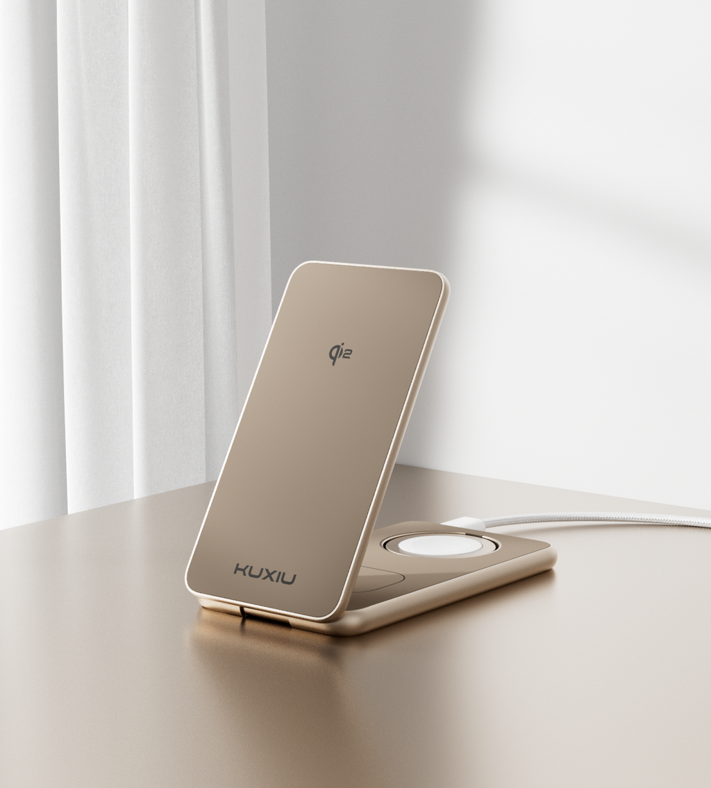 KUXIU X41Q Qi2 Certified 3-in-1 MagSafe Foldable Charging Stand