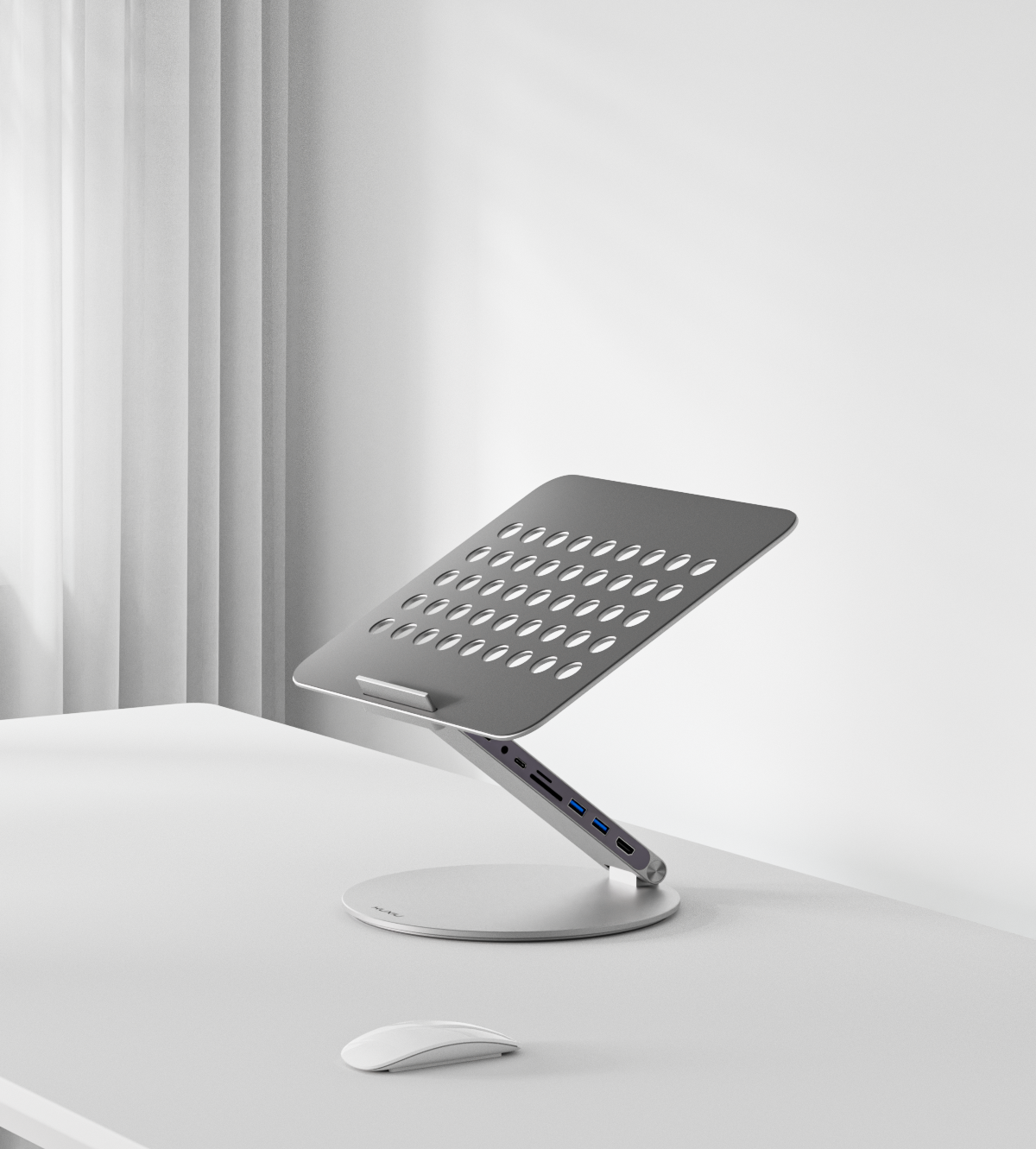 KUXIU X53 Ergonomic Laptop Stand with Built-in 8-in-1 Hub