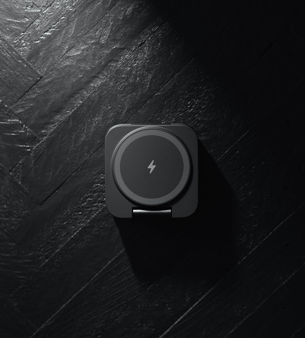 KUXIU X55 3-In-1 Foldable Magnetic Wireless Charging Station - Black
