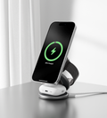 KUXIU X63 3-In-1 MagSafe Foldable Magnetic Wireless Charging Station - Gray