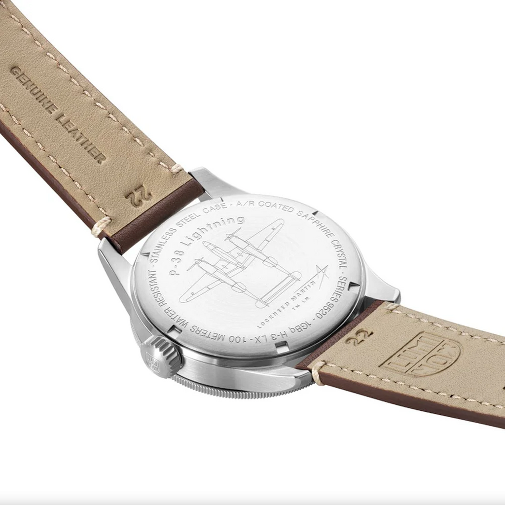 Luminox Air Pilot P-38 Lightning GMT Men's Brown Watch