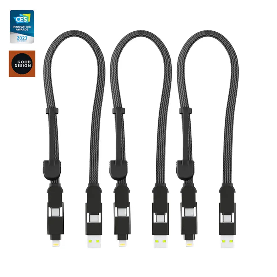inCharge® XL 30cm / 1ft - 100W, 6in1 travel cable