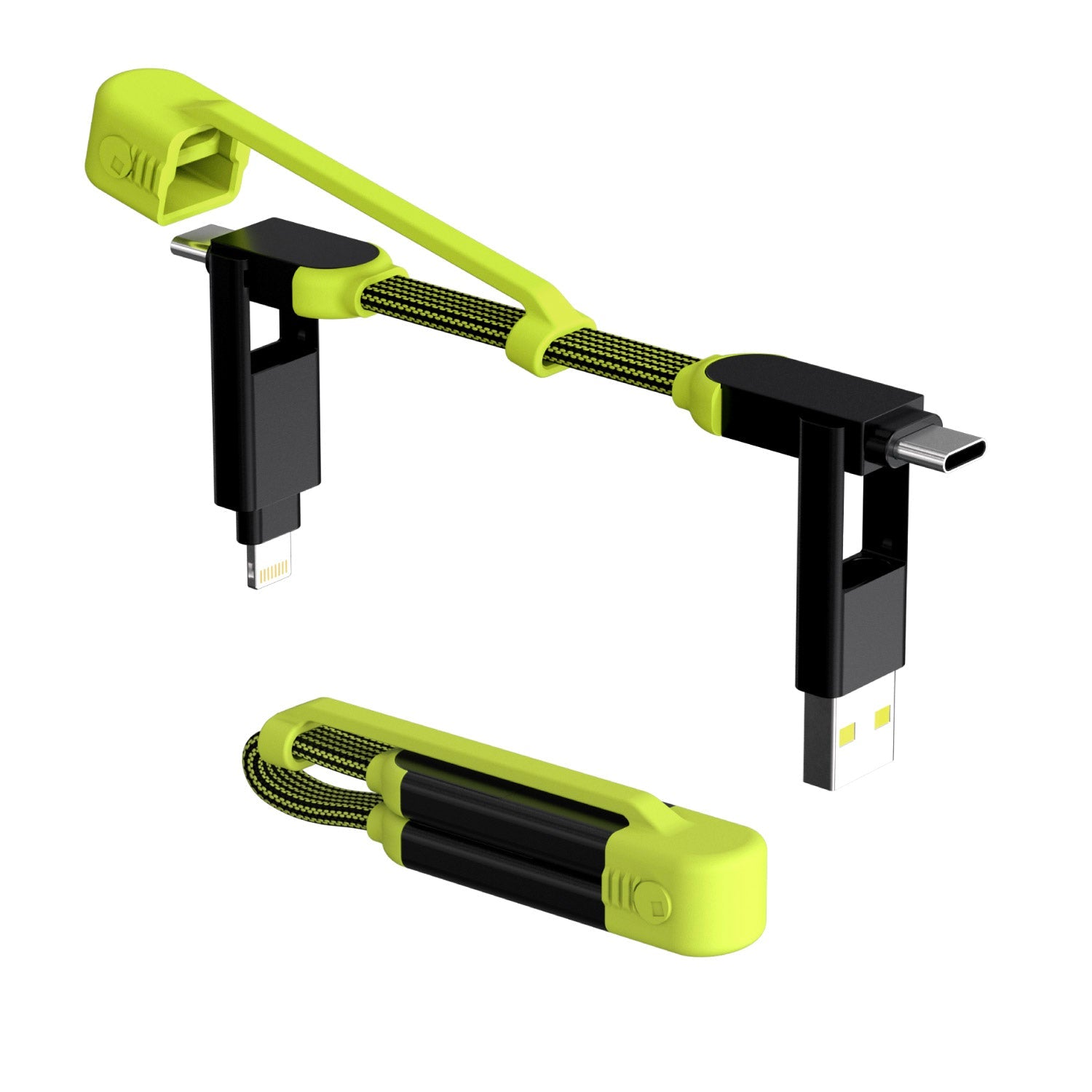 inCharge® XL Pocket - 100W, 6in1 keyring cable