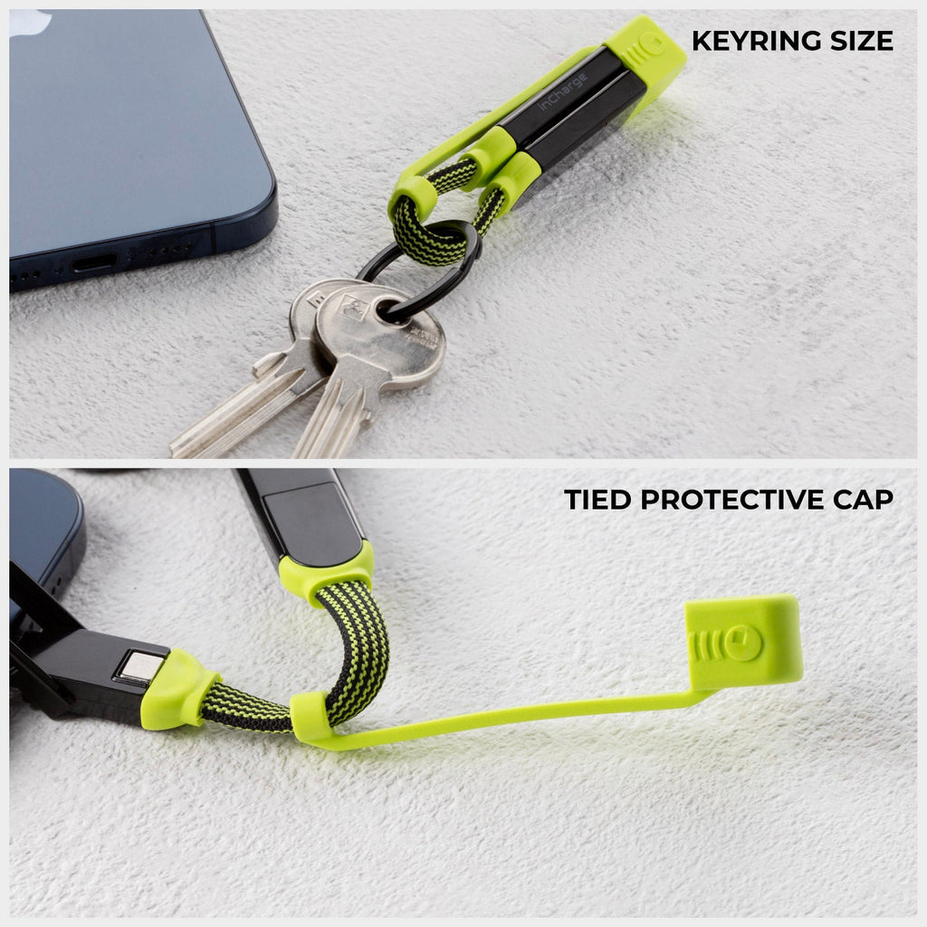 inCharge® XL Pocket - 100W, 6in1 keyring cable
