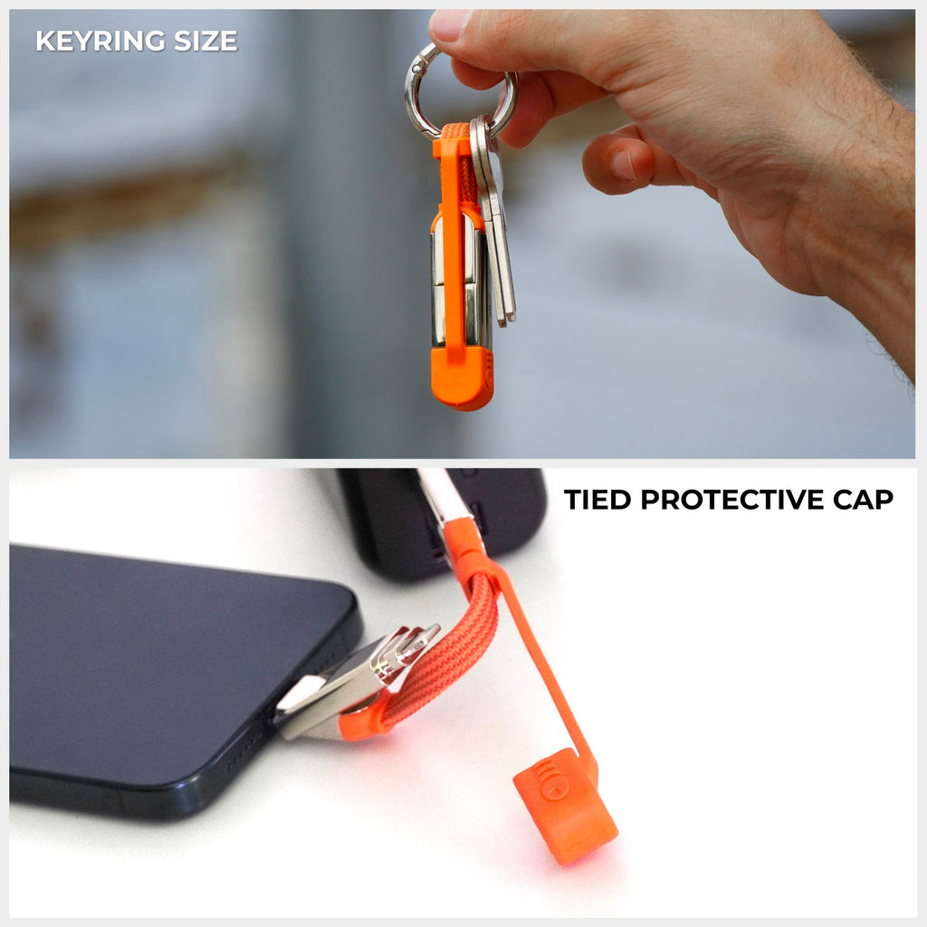 inCharge® XS - 240W Ultra Fast Charging Keyring Cable (4-in-1)