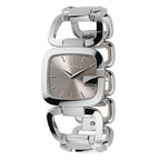Gucci Ladies G-Gucci Silver Brown Watch