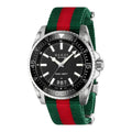 Gucci Watch Dive 45mm Black Stripe Silver