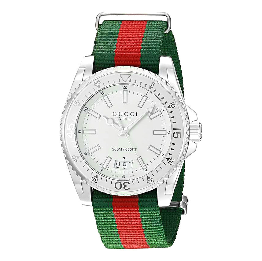 Gucci Watch Dive Men's 45mm Silver