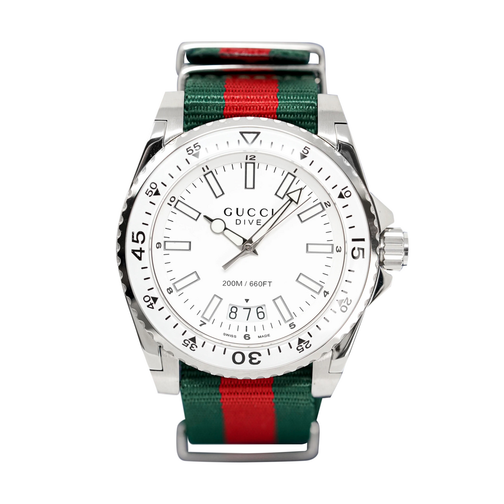 Gucci Watch Dive Men's 45mm Silver