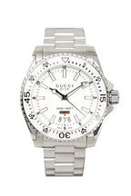 Gucci Watch Dive 45mm White Silver