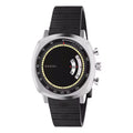 Gucci Watch Grip 40mm Silver Black Rubber