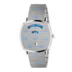 Gucci Watch Grip 38mm Silver Blue