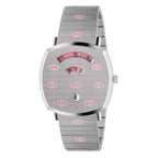 Gucci Watch Grip 38mm Silver Pink