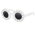 Yaz Bukey x Linda Farrow White Grey Sunglasses