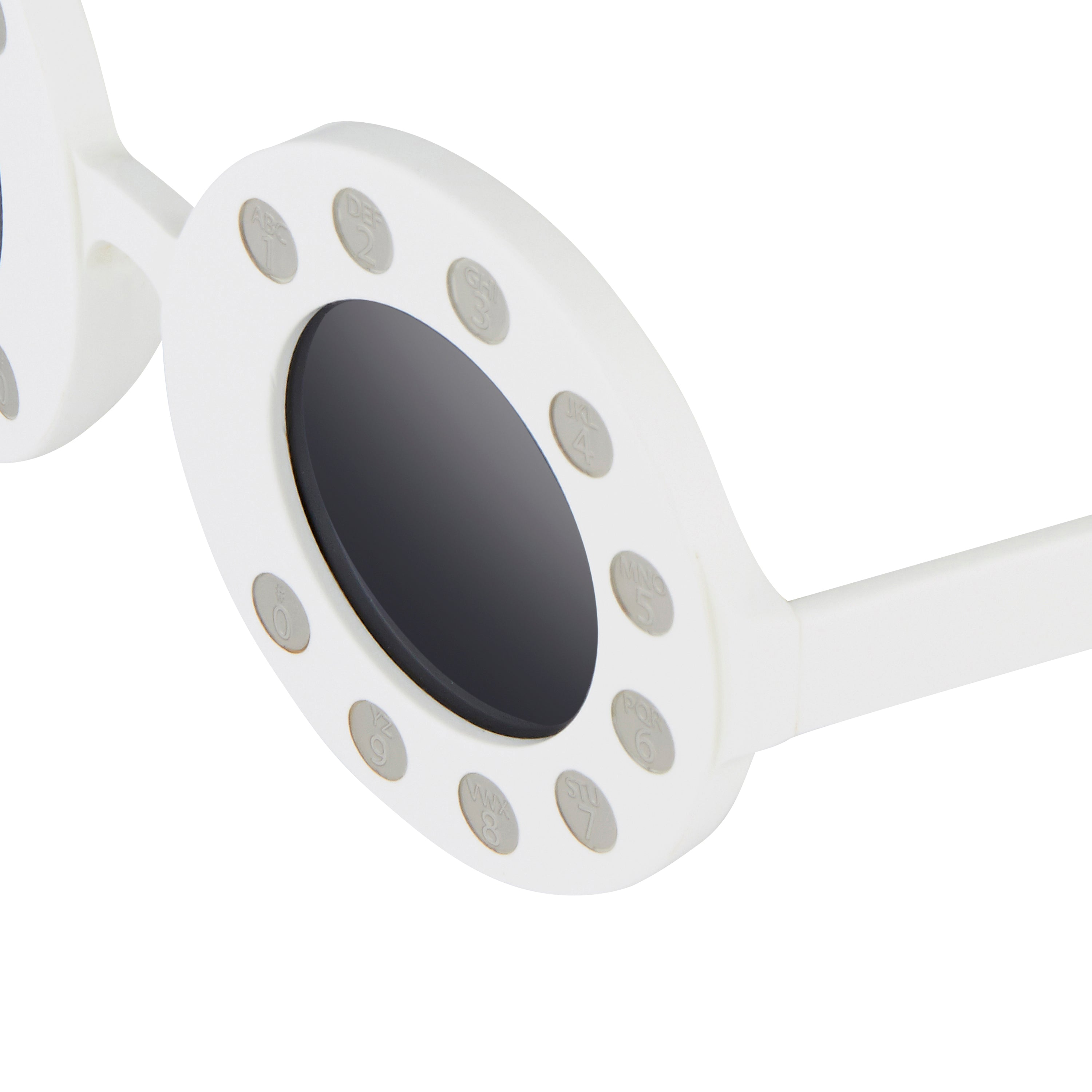Yaz Bukey x Linda Farrow White Grey Sunglasses