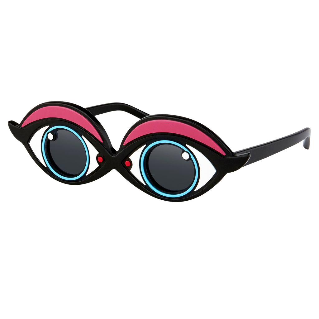 Yaz Bukey x Linda Farrow Black Red Sunglasses