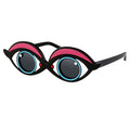 Yaz Bukey x Linda Farrow Black Red Sunglasses