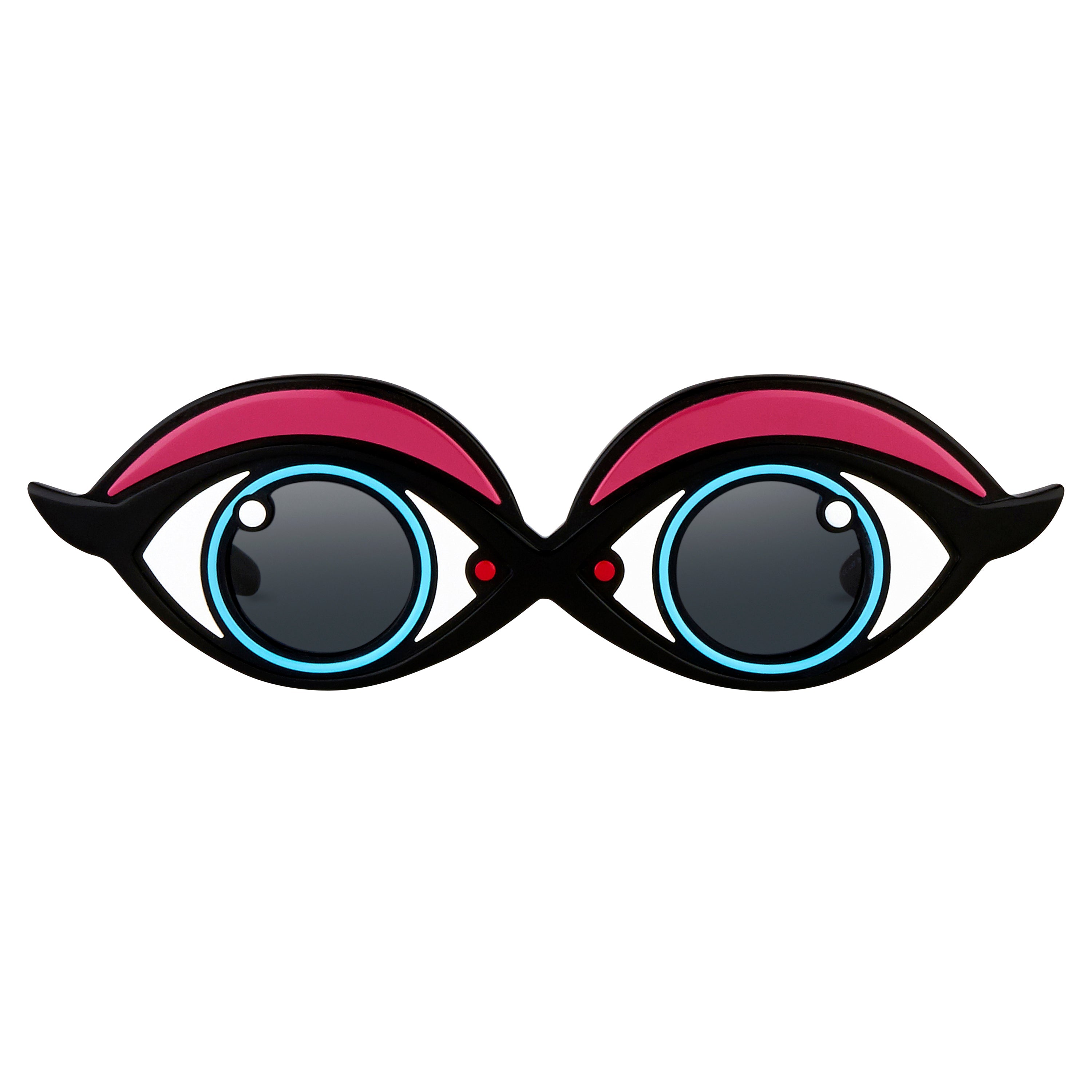 Yaz Bukey x Linda Farrow Black Red Sunglasses