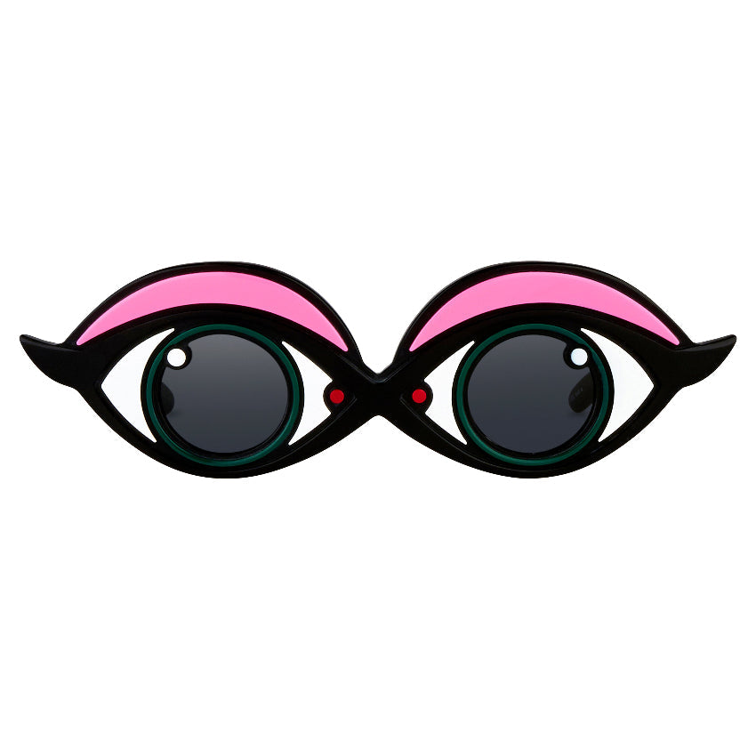 Yaz Bukey X Linda Farrow Black Pink Sunglasses