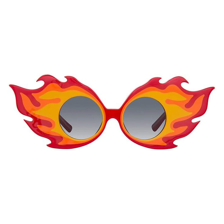 Yaz Bukey x Linda Farrow Red Yellow Sunglasses