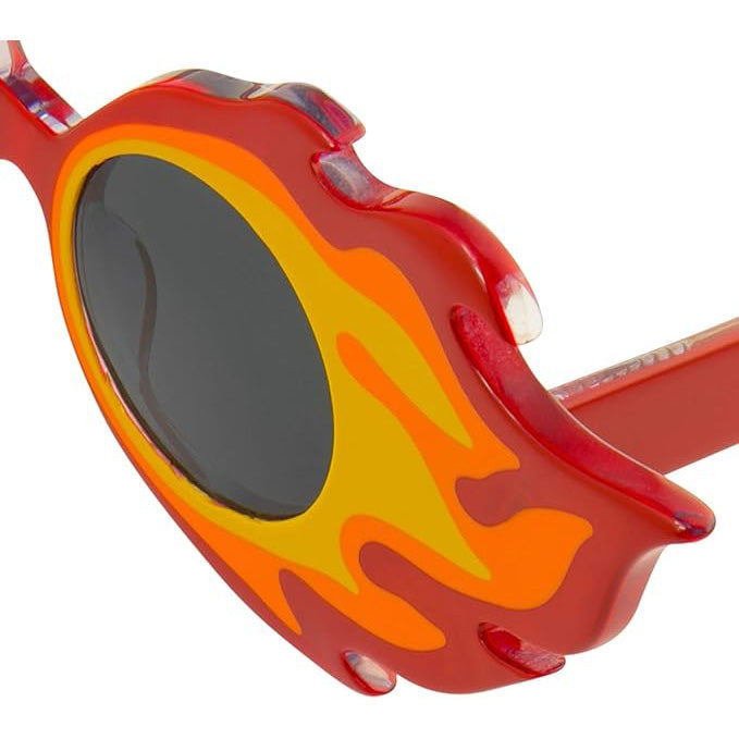Yaz Bukey x Linda Farrow Red Yellow Sunglasses
