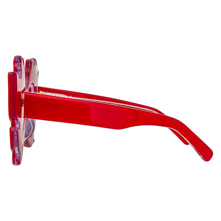 Yaz Bukey x Linda Farrow Red Yellow Sunglasses
