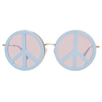 Yaz Bukey x Linda Farrow Blue Pink Sunglasses