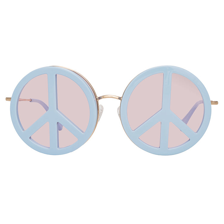 Yaz Bukey x Linda Farrow Blue Pink Sunglasses