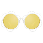 Yaz Bukey x Linda Farrow Yellow Sunglasses