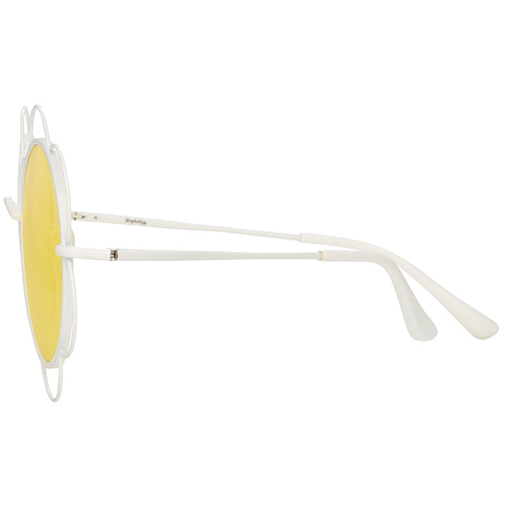 Yaz Bukey x Linda Farrow Yellow Sunglasses