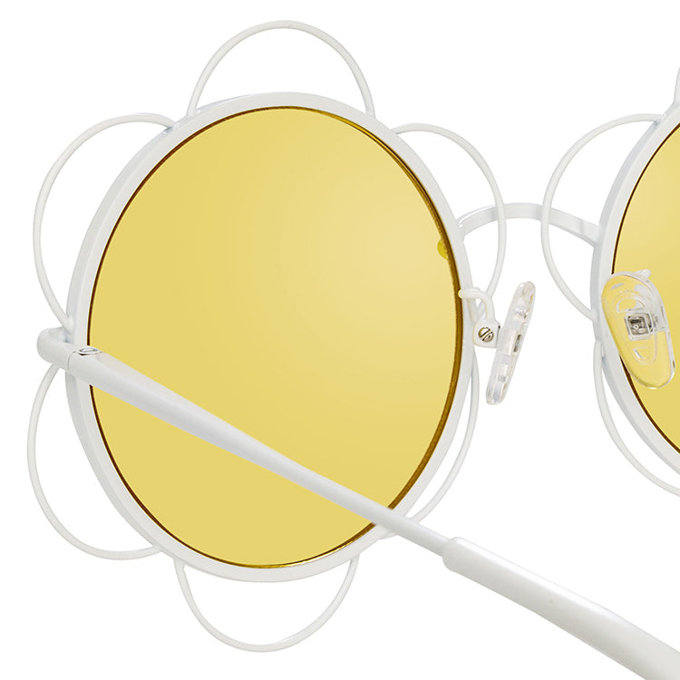 Yaz Bukey x Linda Farrow Yellow Sunglasses