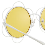 Yaz Bukey x Linda Farrow Yellow Sunglasses