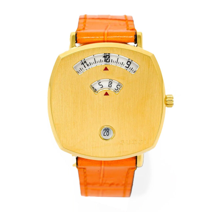 Gucci Watch Grip 35mm Gold PVD Orange