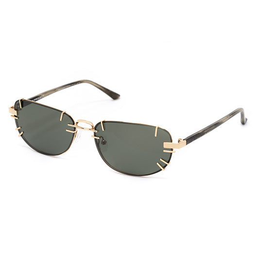 Y/Project x Linda Farrow Green Polarised Sunglasses