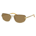 Y/Project x Linda Farrow Brown Polarised Sunglasses