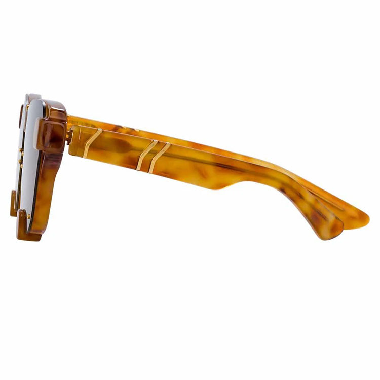 Y/Project x Linda Farrow Brown Polarised Sunglasses