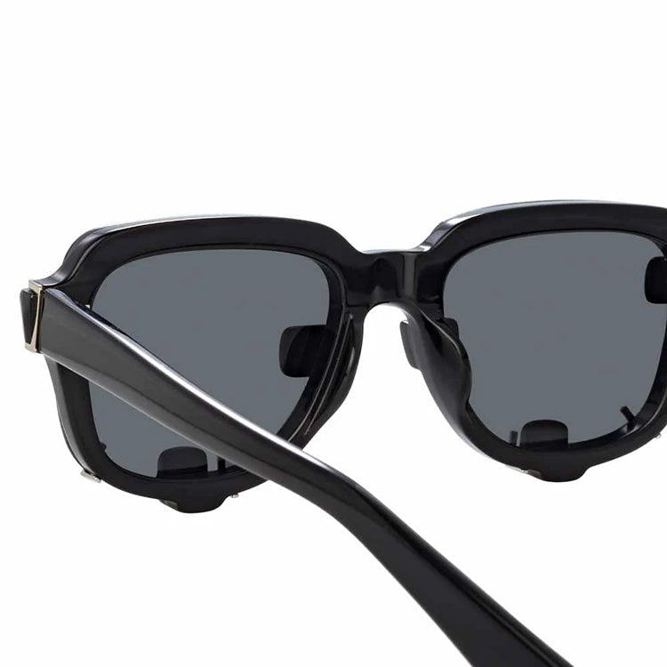 Y/Project x Linda Farrow Black Polarised Sunglasses