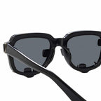 Y/Project x Linda Farrow Black Polarised Sunglasses