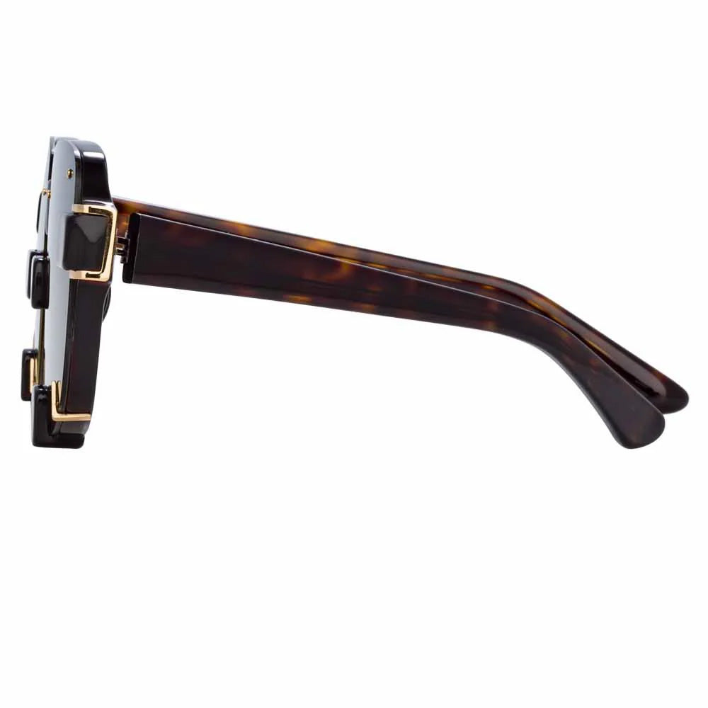 Y/Project x Linda Farrow Black Polarised Sunglasses