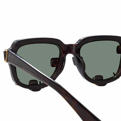 Y/Project x Linda Farrow Black Polarised Sunglasses