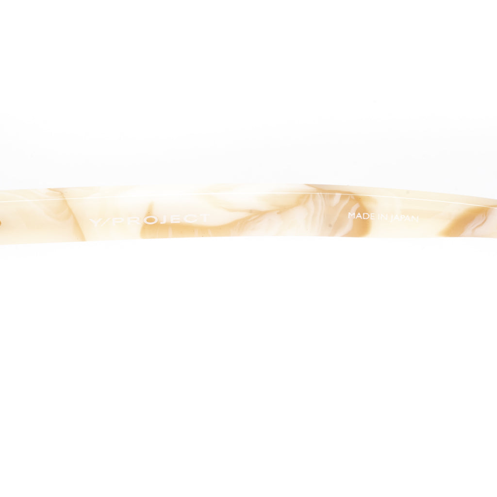 Y/Project x Linda Farrow Brown Ivory Sunglasses