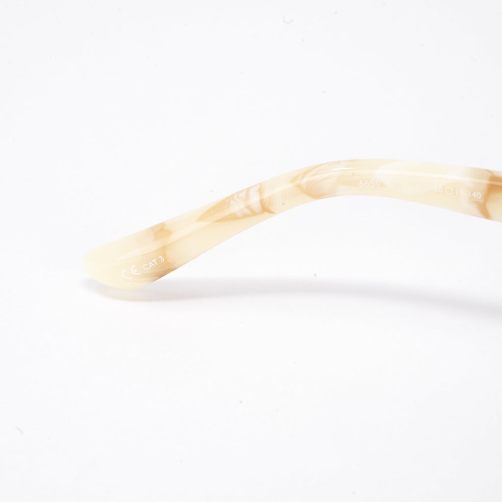 Y/Project x Linda Farrow Brown Ivory Sunglasses
