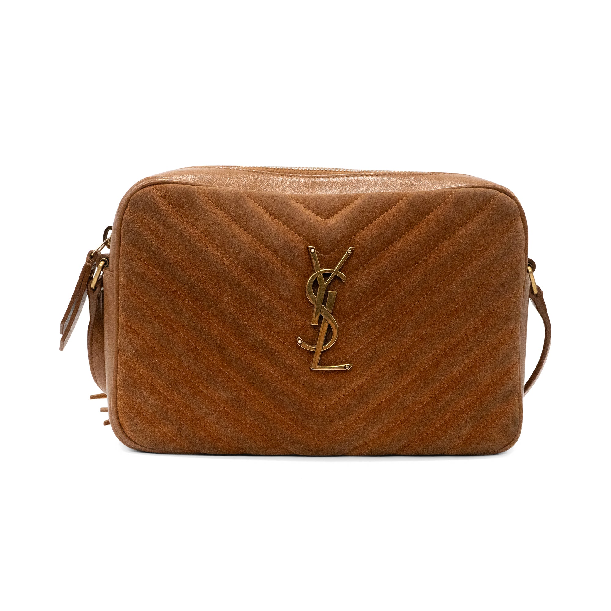 Saint Laurent 'Lou' Suede Camera Bag