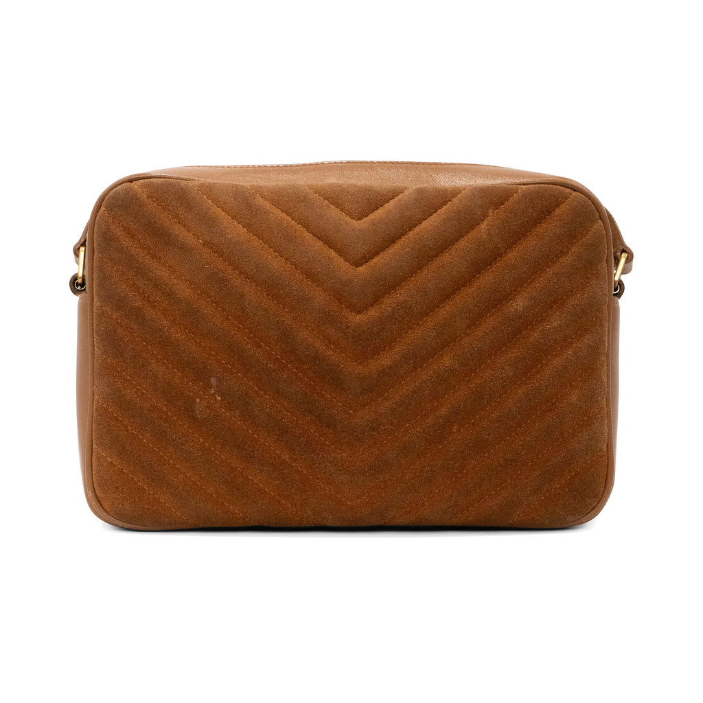 Saint Laurent 'Lou' Suede Camera Bag