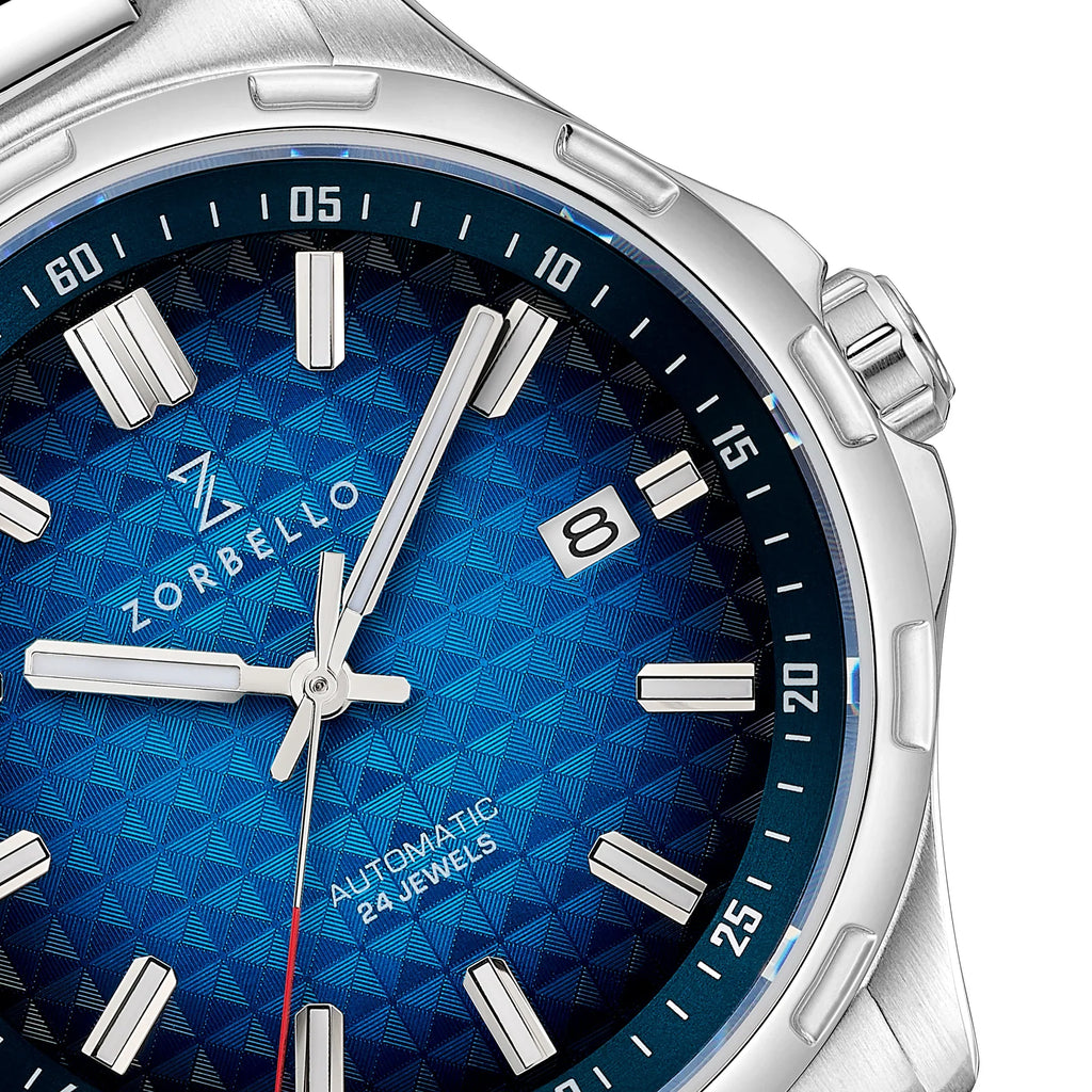 Zorbello Mechanical Watch M1 Series Blue LumiNova®