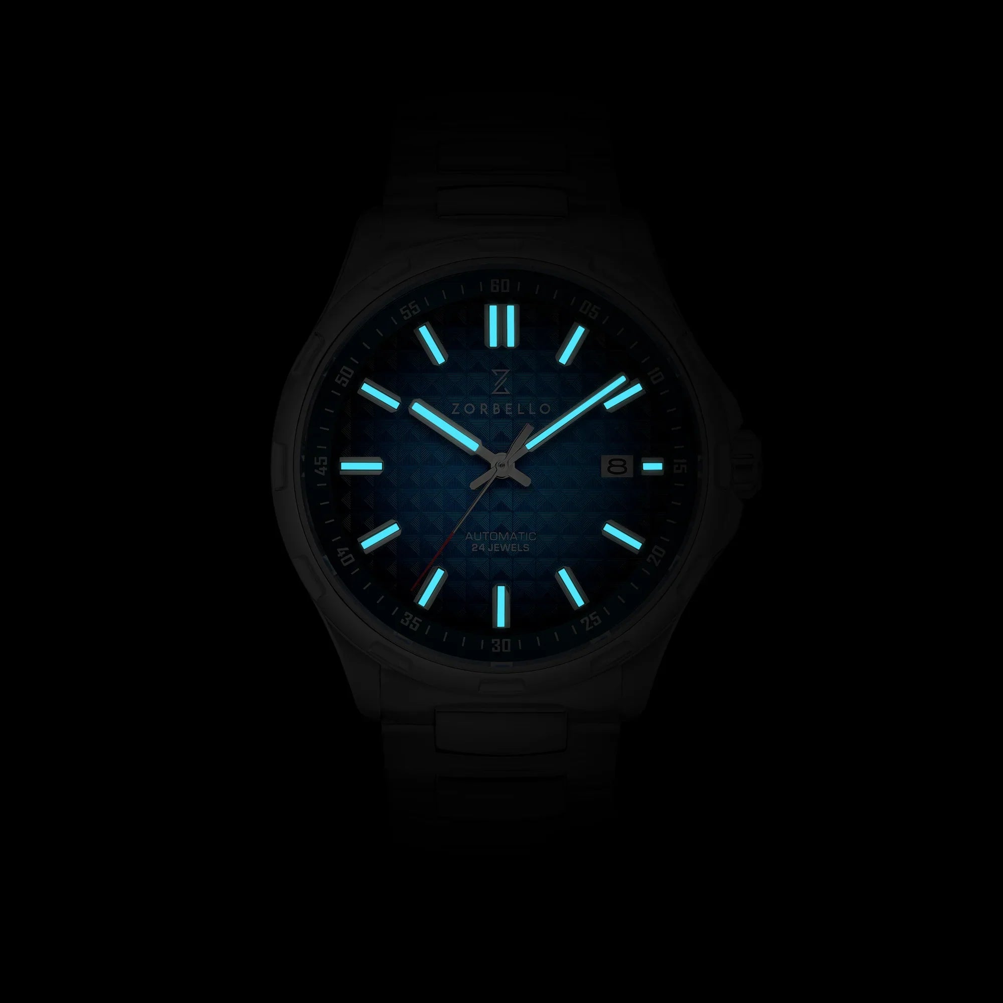 Zorbello Mechanical Watch M1 Series Blue LumiNova®
