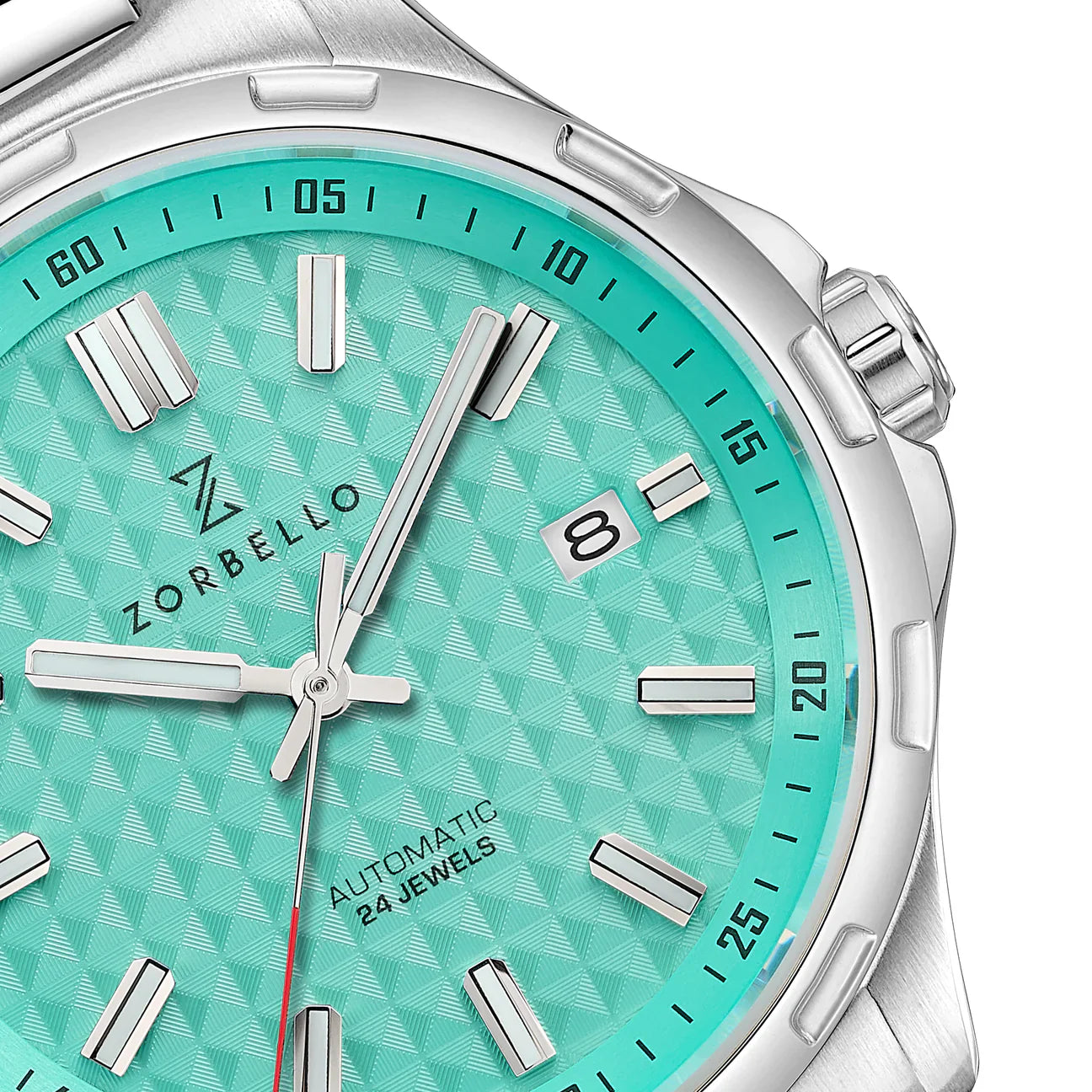 Zorbello Mechanical Watch M1 Series Tiffany Blue LumiNova®
